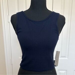 Banana Republic Navy Ribbed Tank Top NWT